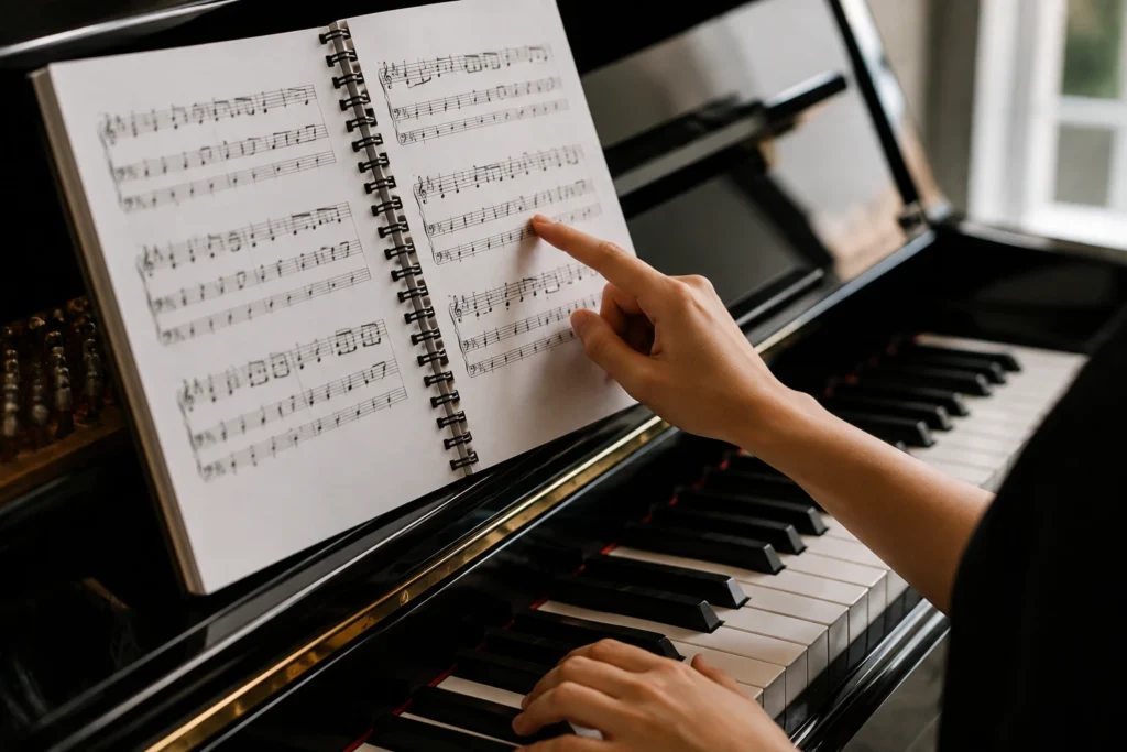 Como melhorar a leitura de partitura no hinário