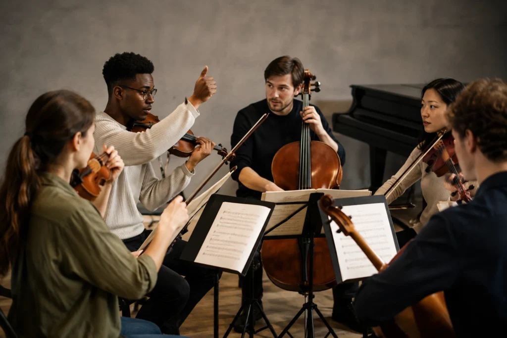 Como músicos conseguem começar juntos sem alguém contar em voz alta