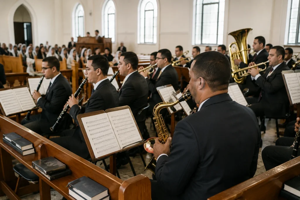Como os instrumentos de sopro ganharam espaço em conjuntos religiosos