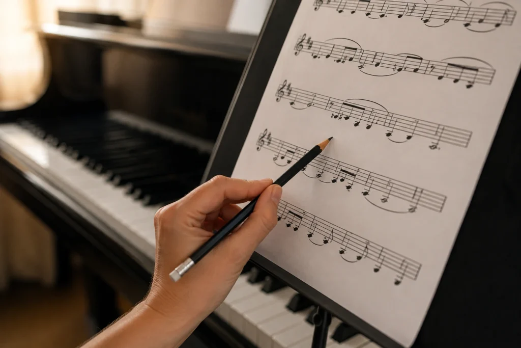 O que as ligaduras realmente mudam na maneira de tocar uma frase musical